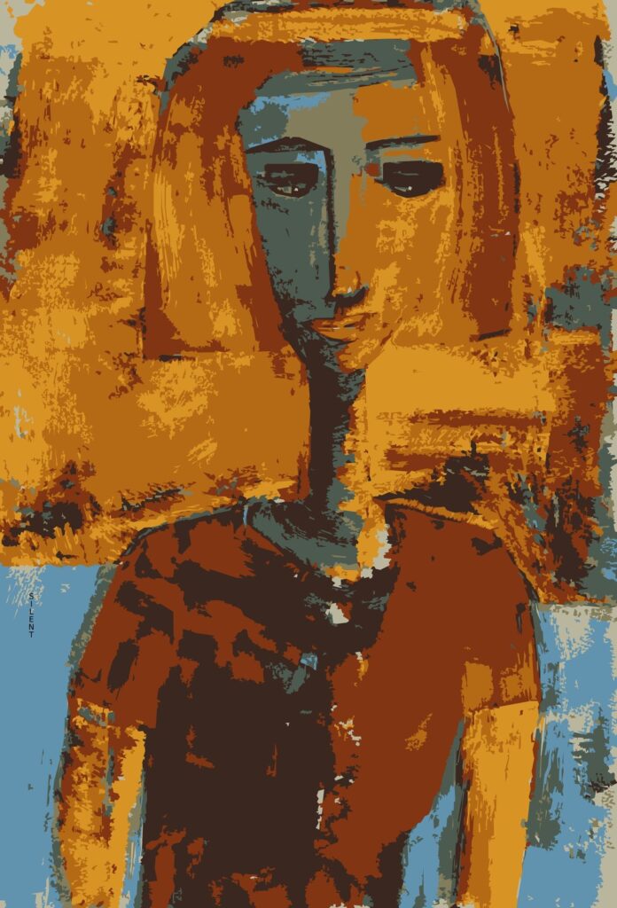 Hi Res Sunsout Karin — original painting by Karin Gembus