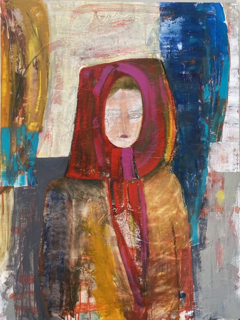 Shawl — original painting by Karin Gembus