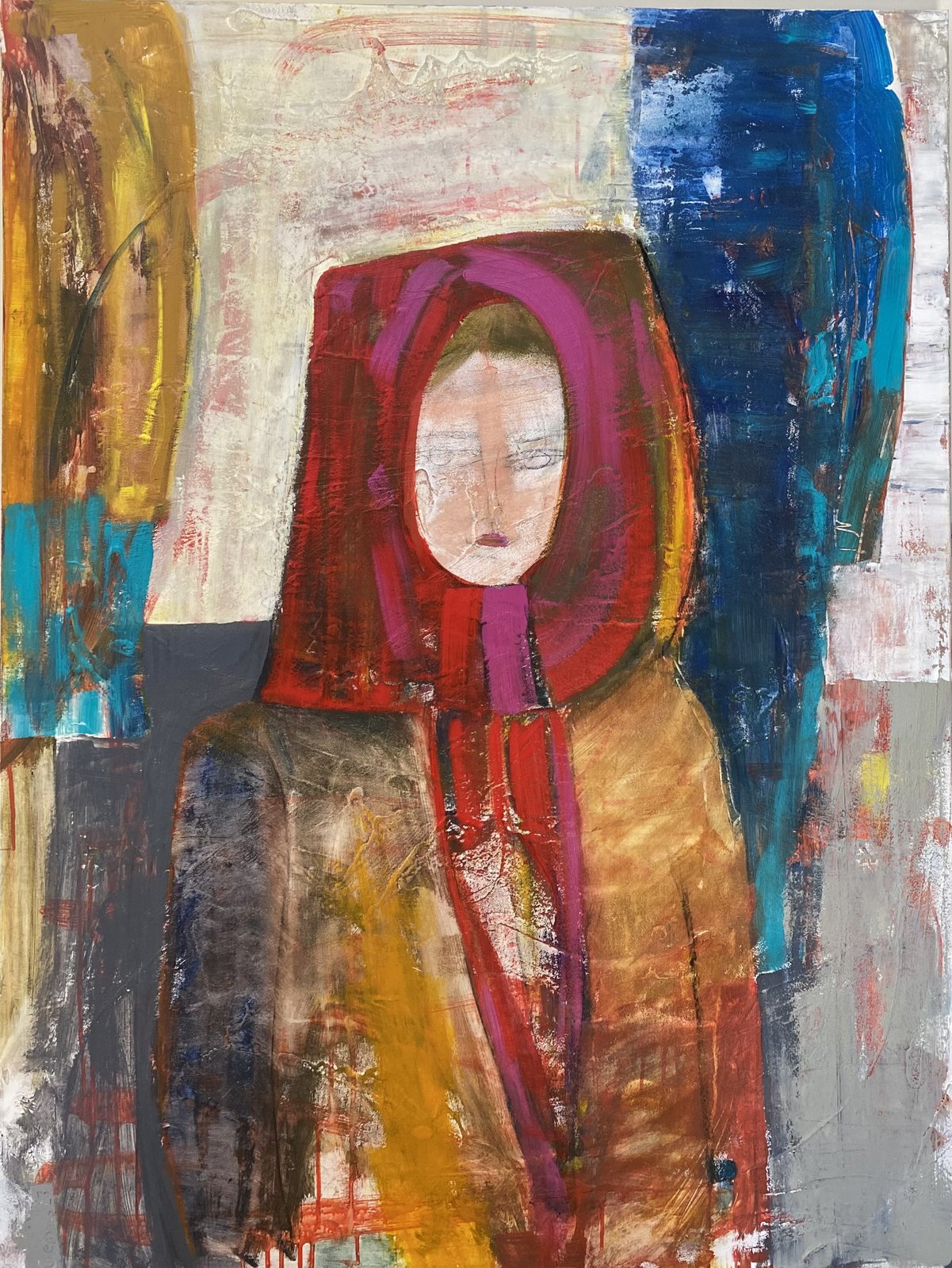 Shawl — original painting by Karin Gembus